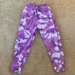 Forever 21 Purple Camo Pants